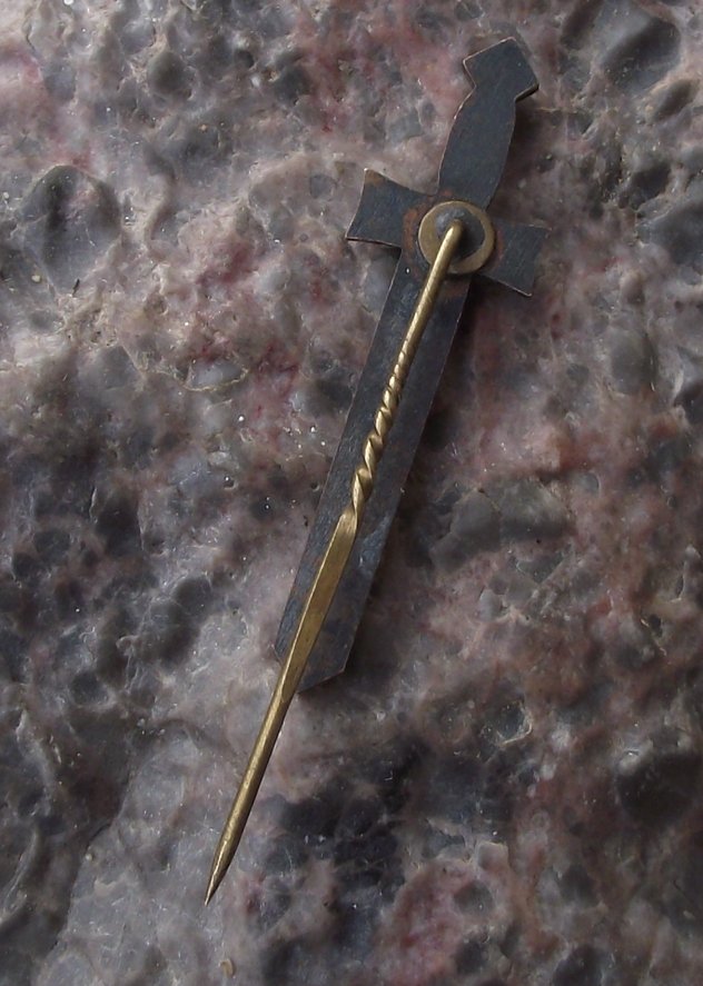 Vintage Paala Estonia Battle of St. Matthew's Day 1217 Sword Pin Badge
