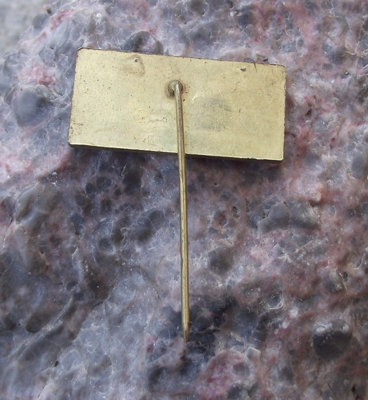 1987 Czechoslovakia Moser Glass Company Anniversary Pin Badge (Copy) - Badgecrazy