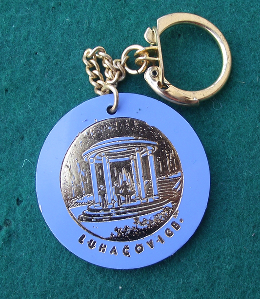 Vintage Luhacovice Zlin Tourist Spa Town Resort Keychain Keyring - Badgecrazy