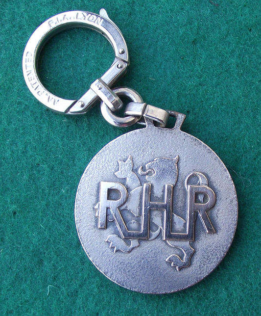 Vintage RHR Richier Nordest Weitz Engineering North Africa Keychain Keyring - Badgecrazy