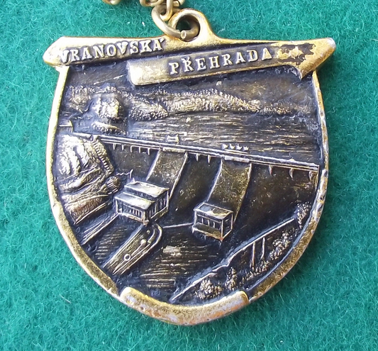 Vintage Vranov Vranovska Prehrada Souvenir Keychain Keyring - Badgecrazy