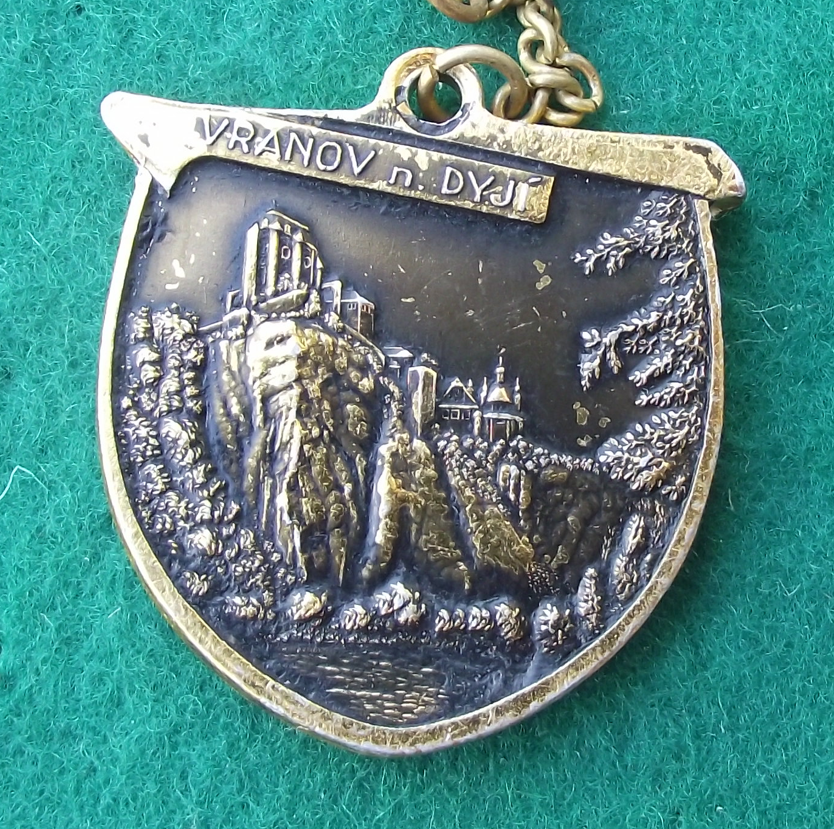 Vintage Vranov Vranovska Prehrada Souvenir Keychain Keyring