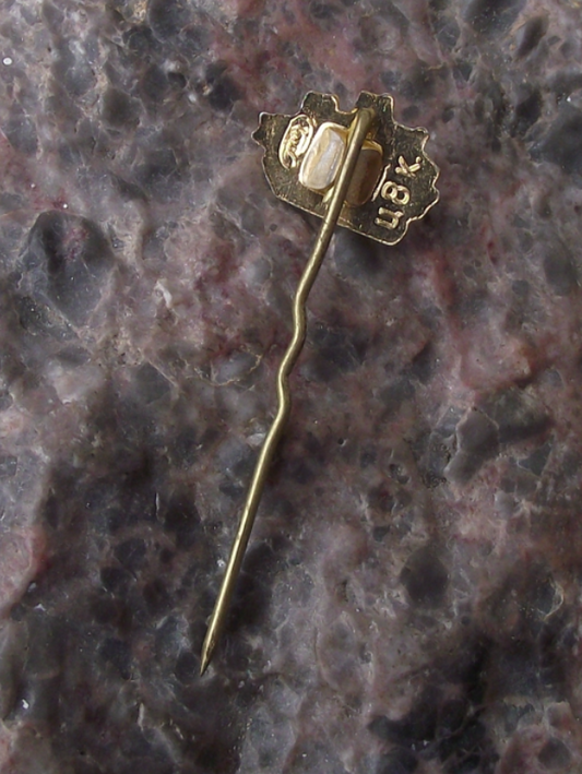 Vintage Three Masted Sailing Ship in Full Sail Boat Pin Badge - Badgecrazy