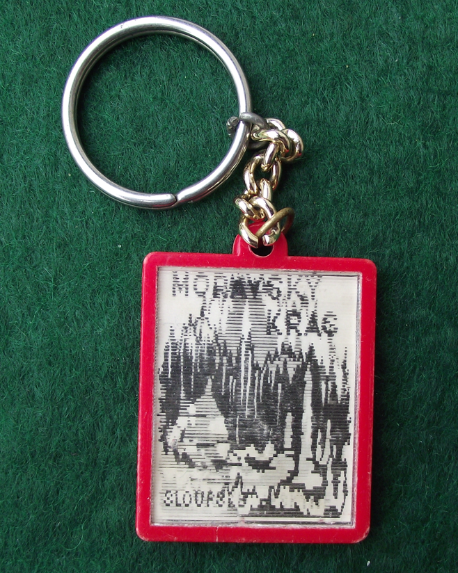 Vintage Moravsky Kras Macocha Abyss Moravian Karst Caves Tourist Keychain Keyring