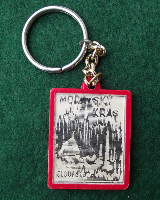 Vintage Moravsky Kras Macocha Abyss Moravian Karst Caves Tourist Keychain Keyring - Badgecrazy