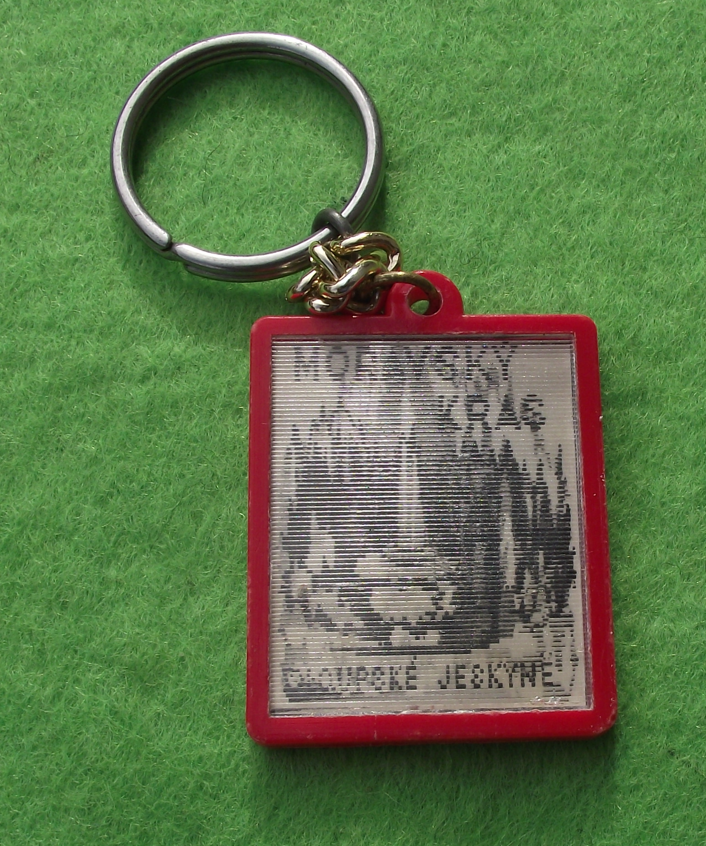 Vintage Moravsky Kras Macocha Abyss Moravian Karst Caves Tourist Keychain Keyring