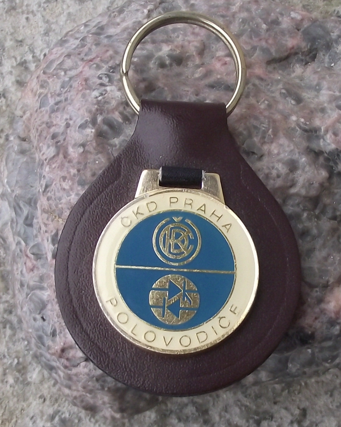 Vintage CKD Engineering Semi Conductors Division Prague Keychain Keyring