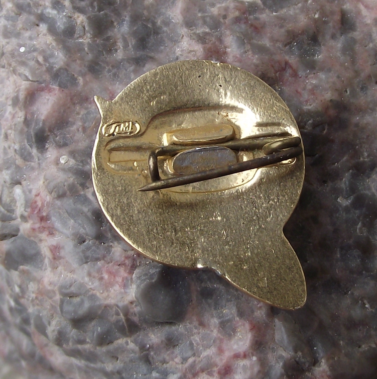 1962 Vostok 3 & 4 Space Rockets Orbiting the Earth CCCP Pin Badge