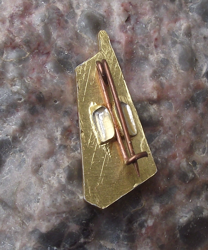 1961 Vostok 2 Russian Soviet Union Space Mission Rocket Launch Pin Badge