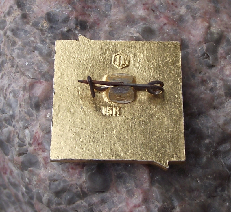 1970 Luna 16 First Robotic Probe on Moon Lunar Surface Space Rocket Pin Badge
