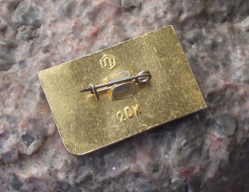 1971 Soviet Union CCCP Red Space Rocket Exploration Mars 2 and 3 Mission Pin Badge