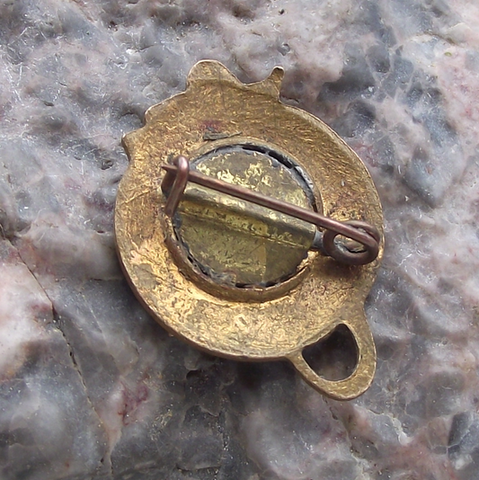 1957 Sputnik 1 Satellite Earth Orbit Russian Red Flag Space Pin Badge