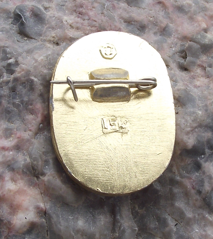 1975 Blue Apollo Red Sojuz Soyuz Joint CCCP USA Mission Space Dock Pin Badge