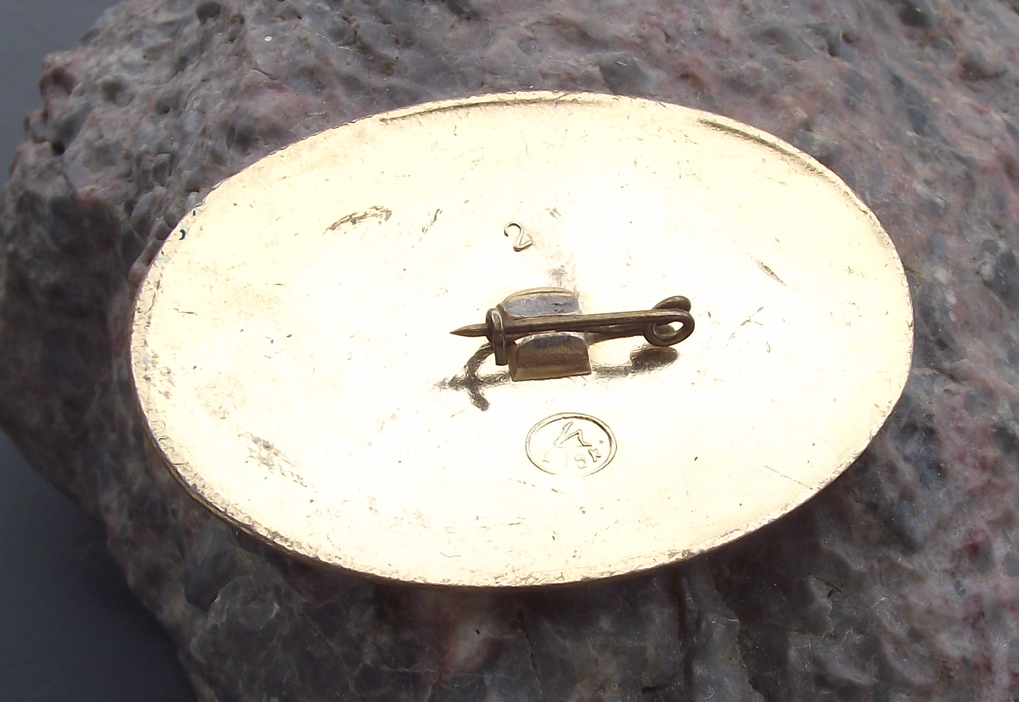 1975 Apollo Sojuz Soyuz Joint CCCP USA Mission Space Dock Pin Badge