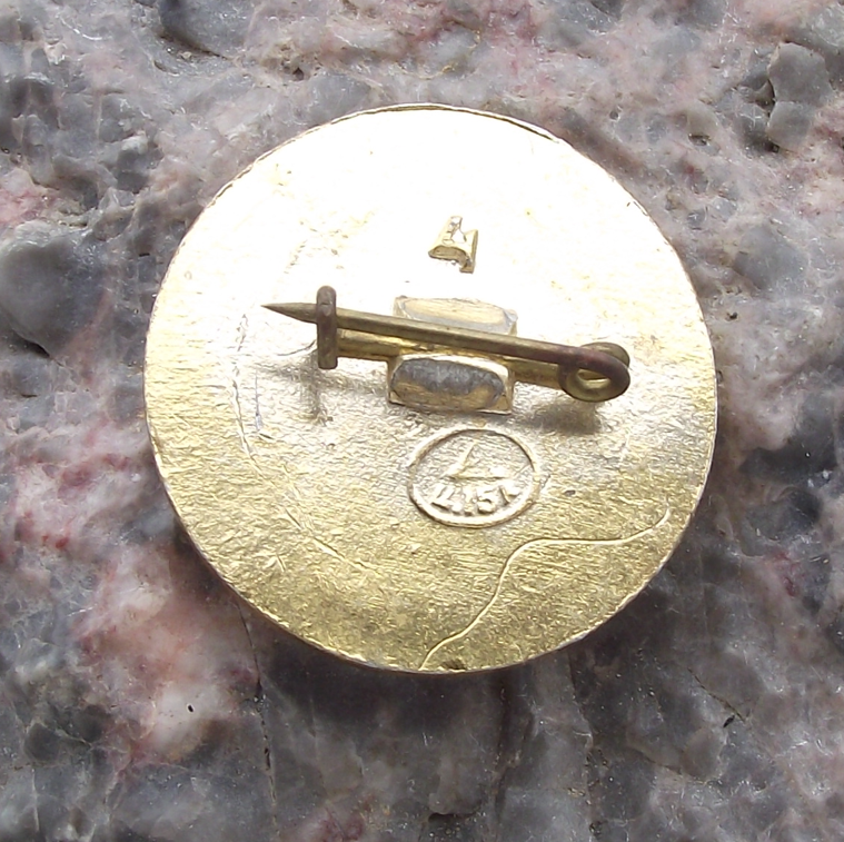 1975 Sojuz Soyuz Apollo Joint CCCP USA Mission Space Dock Pin Badge