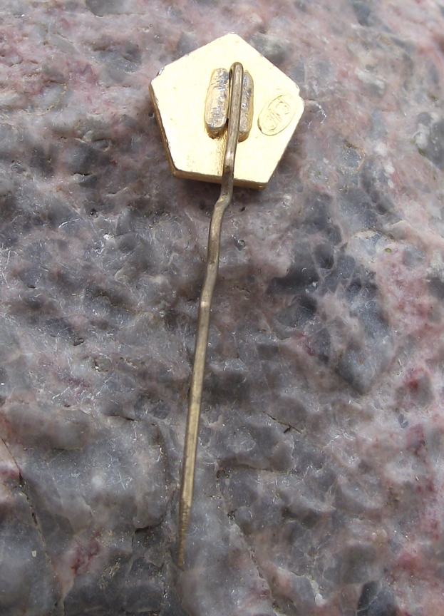 1959 Luna Lunik 2 Soviet Moon Lunar Surface Impact Pennant icon Rocket Pin Badge