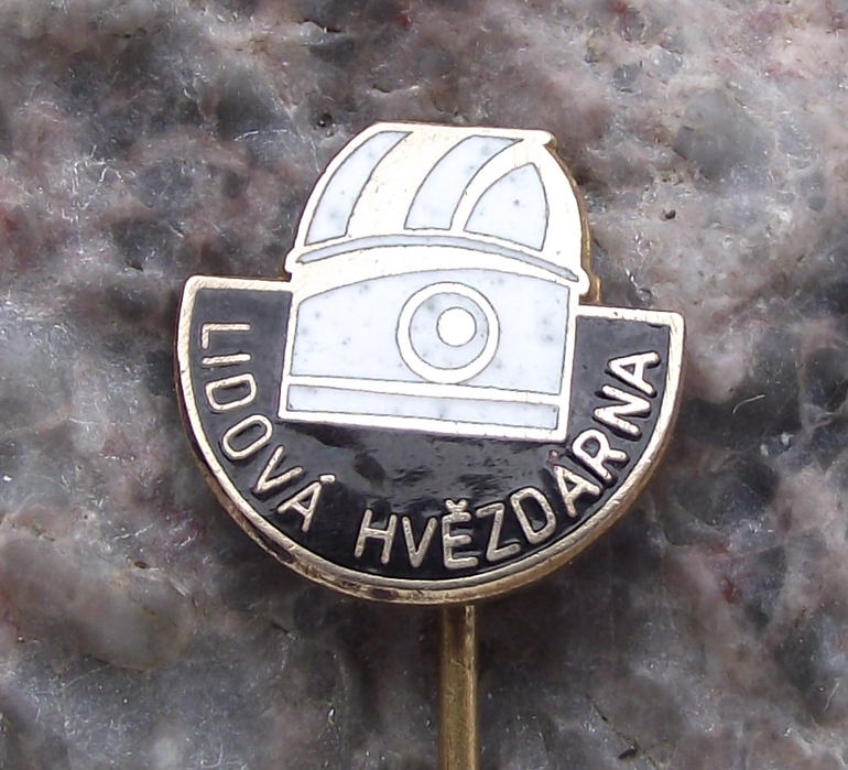 Vintage Czechoslovakia Peoples Planetarium Science Education Astronomy Pin Badge
