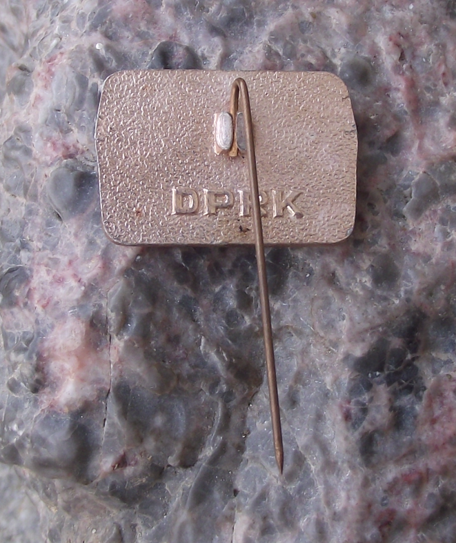 Vintage North Korean Pohyon-sa Buddhist Mountain Temple Pin Badge