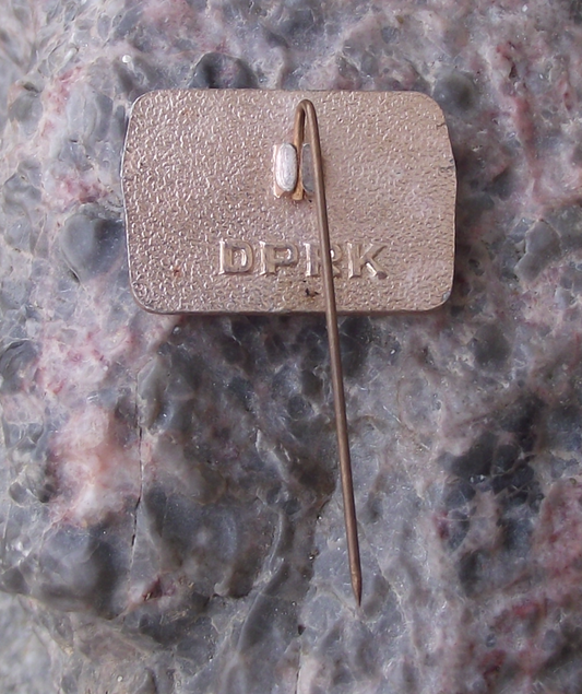 Vintage North Korean Pohyon-sa Buddhist Mountain Temple Pin Badge