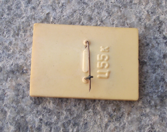 Vintage Soviet Union Russian Cruise Ship Liner Odessa Lighthouse Mirror Pin Badge - Badgecrazy