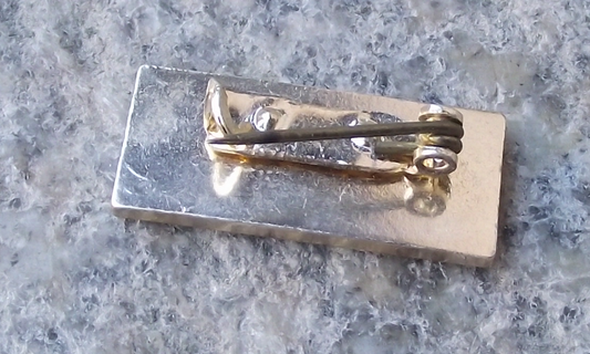 Vintage Pioneer Czech Scouts Blue Flame Ribbon Award Pin Badge - Badgecrazy