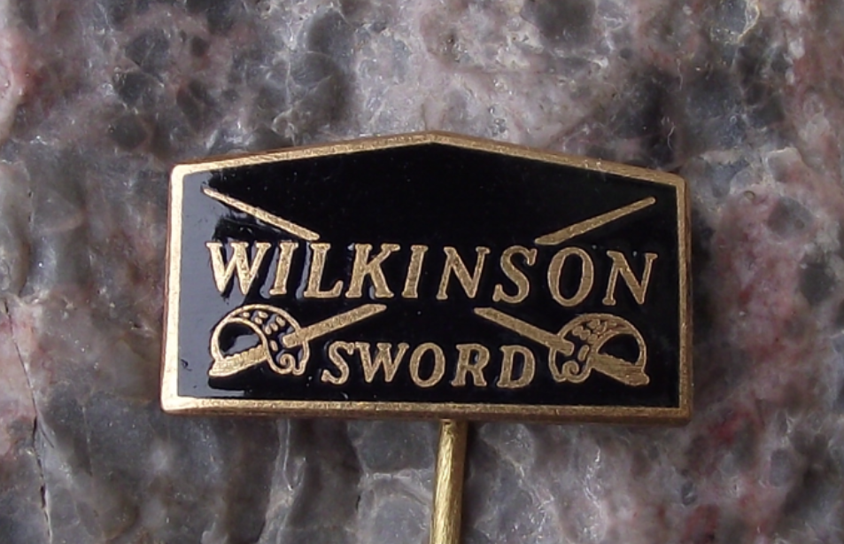 Vintage Wilkinson Sword Weapons and Razor Blade Company Pin Badge - Badgecrazy