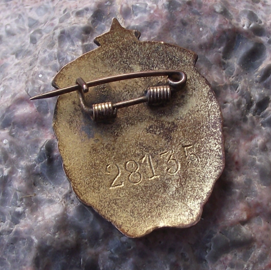 Vintage Mongolia Labour Trade Union Membership Numbered 28135 Pin Badge