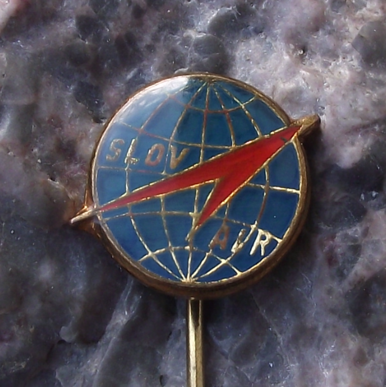 Vintage Slov Air Slovakia National Airline Official Logo Pin Badge