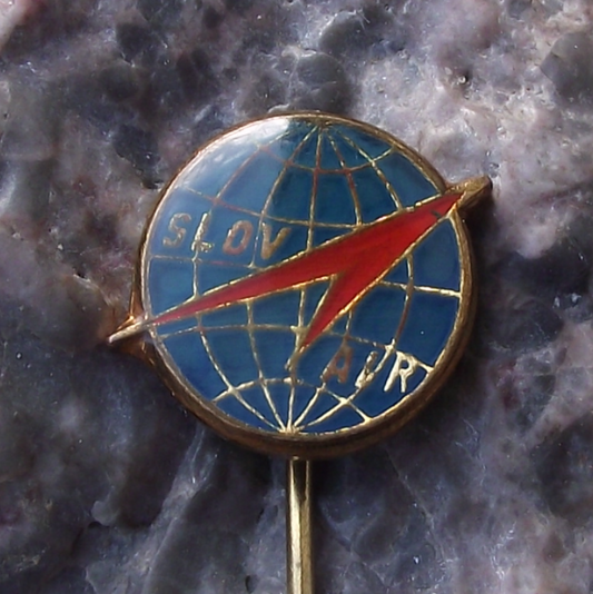 Vintage Slov Air Slovakia National Airline Official Logo Pin Badge - Badgecrazy