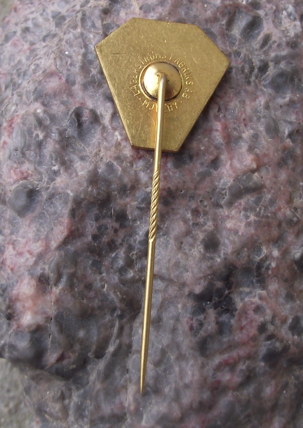 Vintage Swedish USIC Railway Sports Federation Sweden Pin Badge