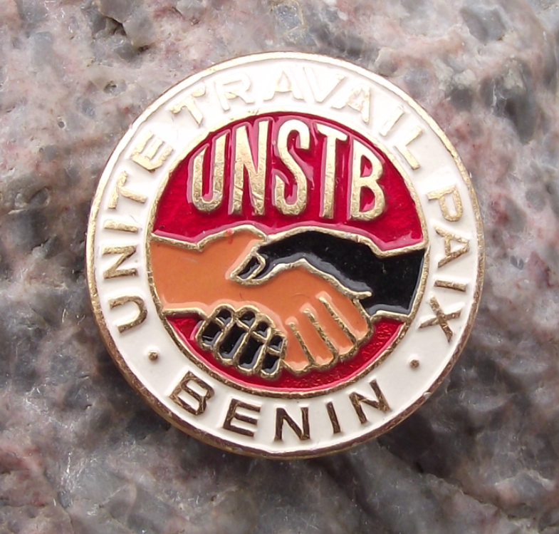 Vintage UNSTB National Workers Trade Union Benin Africa Pin Badge