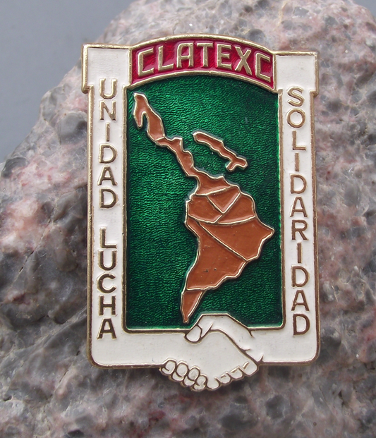 Vintage CLATE Latin American Trade Union Association Pin Badge