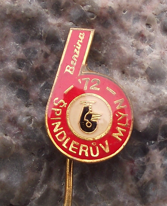 1972 ISDT International 6 Six Day Motorcycle Enduro Race Benzina Pin Badge