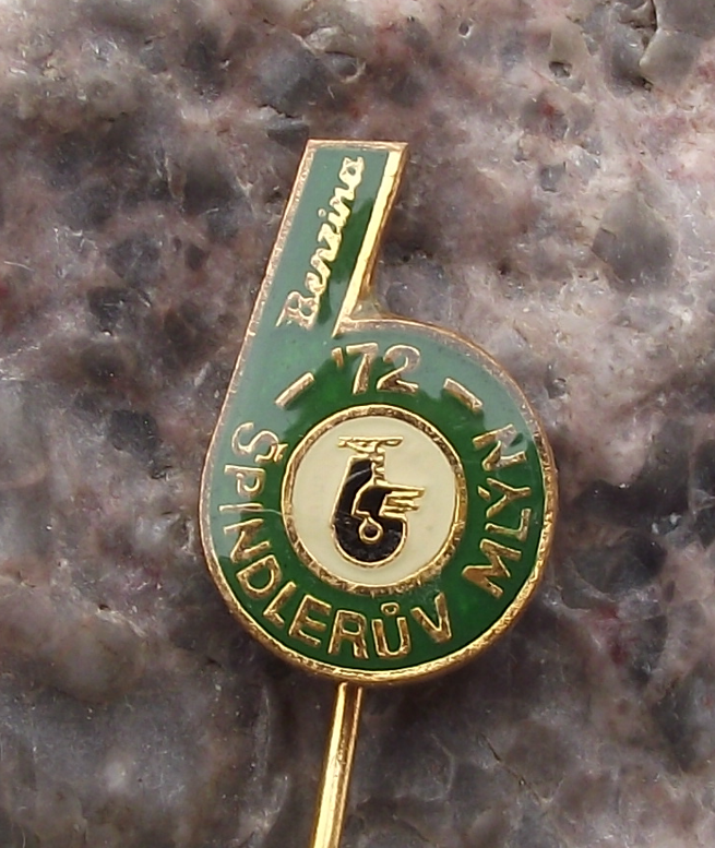 1972 ISDT International 6 Six Day Motorcycle Enduro Race Benzina Pin Badge
