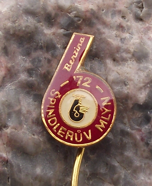 1972 ISDT International 6 Six Day Motorcycle Enduro Race Benzina Pin Badge