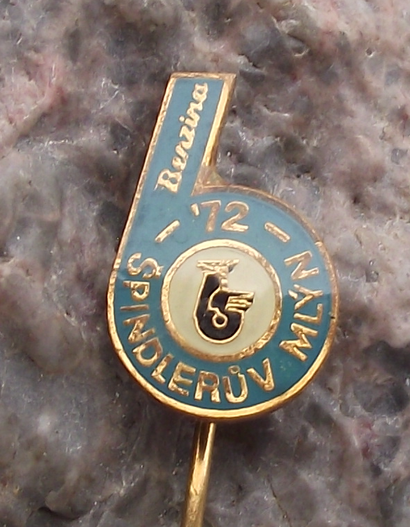 1972 ISDT International 6 Six Day Motorcycle Enduro Race Benzina Pin Badge
