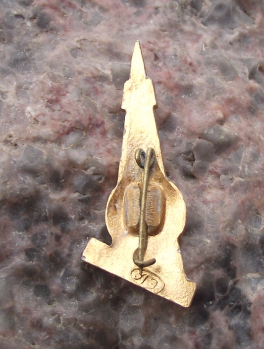 Vintage Vostok 1 Rocket Blast Off Earth CCCP Pin Badge