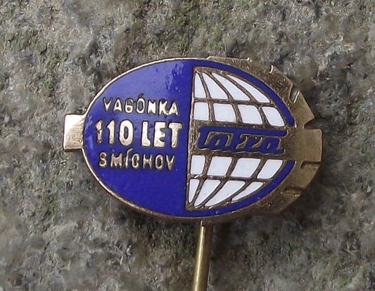 1962 Tatra Smichov Trams Railway Carriages Wagons Anniversary Pin Badge