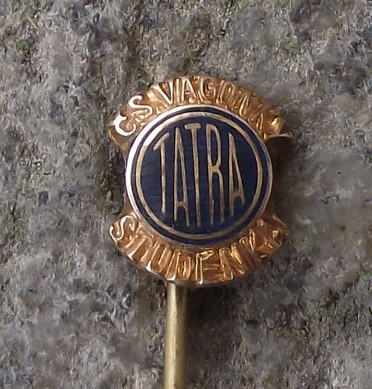 Vintage Tatra Studénka Carriages Rolling Stock of Czechoslovakia Pin Badge