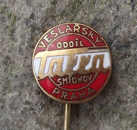 Vintage Tatra Smichov Veslařský Oddíl Trams Railway Rowing Club Pin Badge