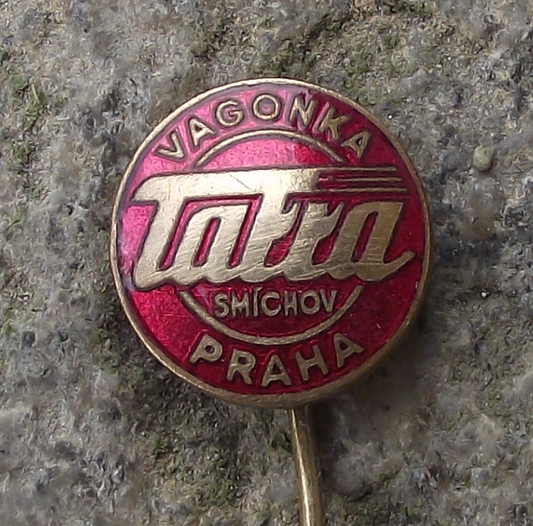 Vintage Tatra Smichov Prague Trams Railway Carriages Wagons Pin Badge