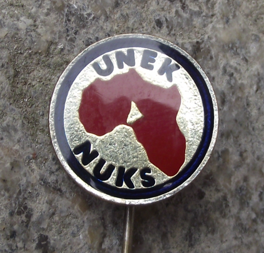 Vintage UNEK NUKS National Union Kamerun Students Cameroon Africa Pin Badge