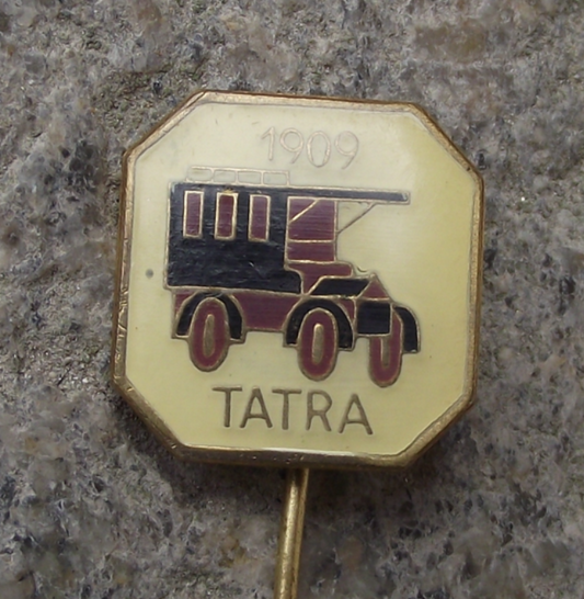Vintage Czech Tatra 1909 Car Maker Collectible Pin Badge - Badgecrazy