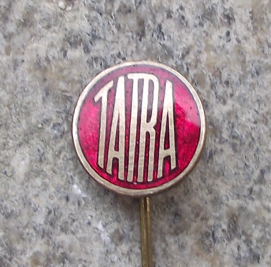 1950's Tatra Car & Truck Maker Czech Motor Vehicle Advertising Logo Pin Badge