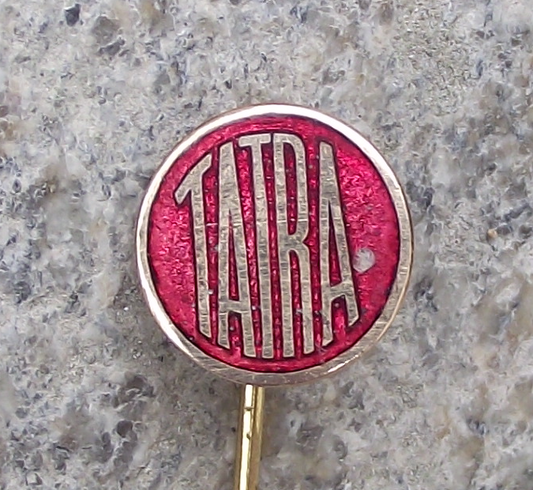 1950's Tatra Car & Truck Maker Czech Motor Vehicle Advertising Logo Pin Badge