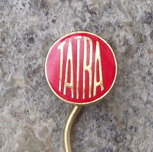 1970's Tatra Car & Truck Maker Czech Motor Vehicle Advertising Logo Pin Badge