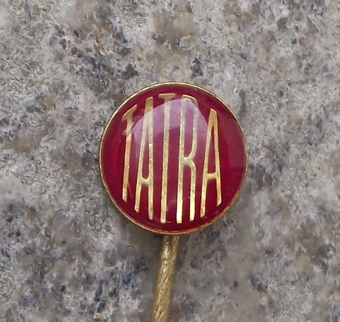 1970's Tatra Car & Truck Maker Czech Motor Vehicle Advertising Logo Pin Badge