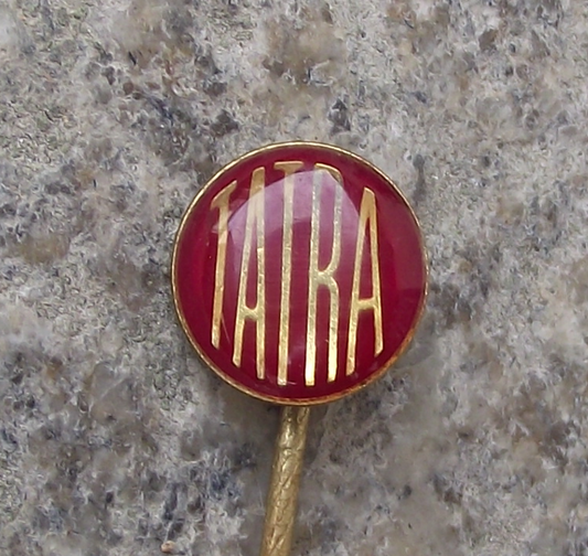 1970's Tatra Car & Truck Maker Czech Motor Vehicle Advertising Logo Pin Badge