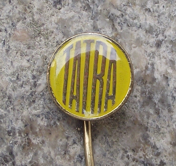 1970's Tatra Car & Truck Maker Czech Motor Vehicle Advertising Logo Pin Badge