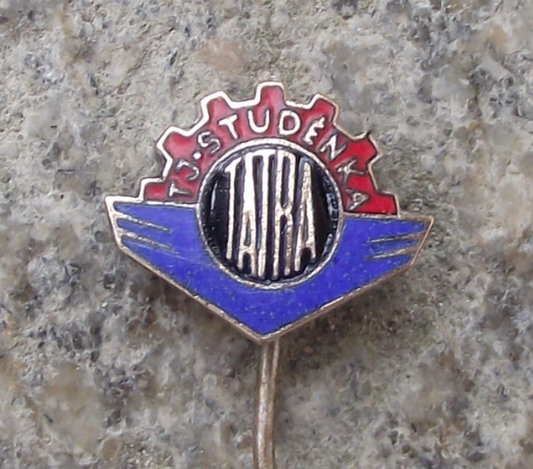 Vintage TJ Tatra Studénka Football Club Prague Pin Badge
